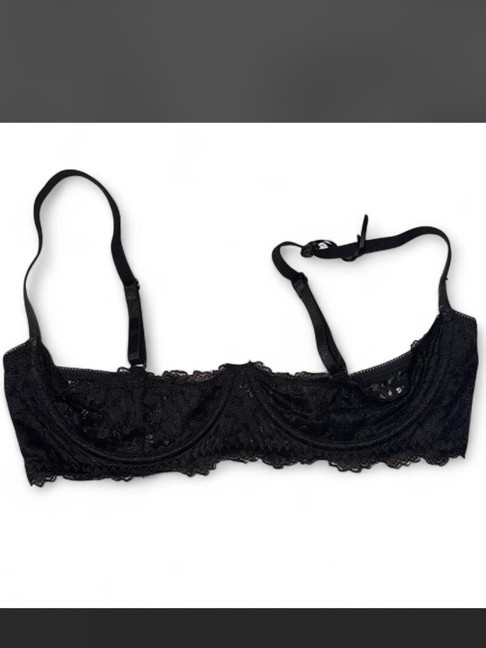 Hustler Hollywood Black Lace Underwire Bra